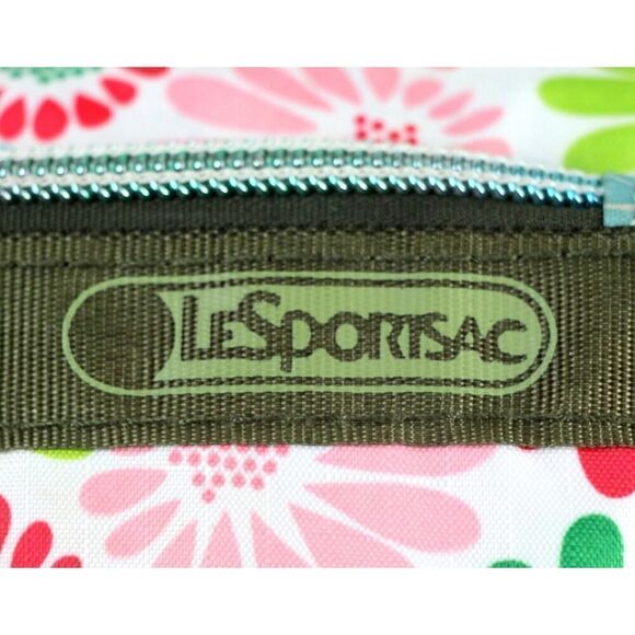 Le SportSac MULTICOLOR NYLON CANVAS FLOWER PRINT SHOULDER BAG HANDBAG HOBO PURSE - Picture 2 of 16